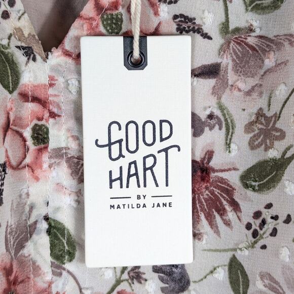 Good Hart Matilda Jane XL Floral Ruffle Maxi Dress Sleeveless Boho Cottagecore - Picture 3 of 5